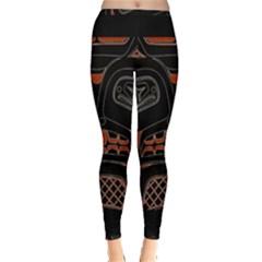 Traditional Northwest Coast Native Art Inside Out Leggings