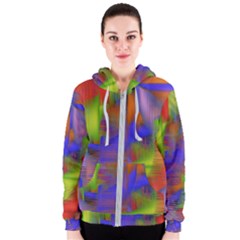 Texture Pattern Programming Processing Women s Zipper Hoodie by Sapixe