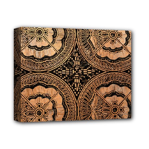 The Art Of Batik Printing Deluxe Canvas 14  X 11  by Sapixe