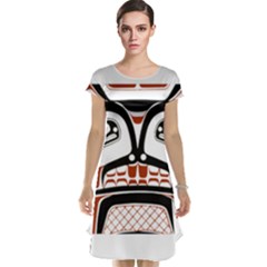 Traditional Northwest Coast Native Art Cap Sleeve Nightdress by Sapixe