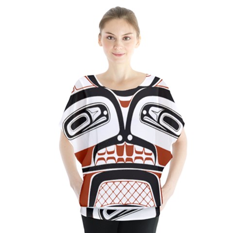 Traditional Northwest Coast Native Art Blouse by Sapixe