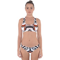 Traditional Northwest Coast Native Art Cross Back Hipster Bikini Set by Sapixe