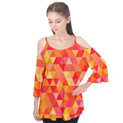 Triangle Tile Mosaic Pattern Flutter Tees