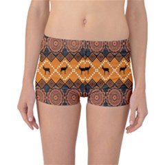 Traditiona  Patterns And African Patterns Reversible Boyleg Bikini Bottoms by Sapixe