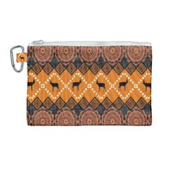 Traditiona  Patterns And African Patterns Canvas Cosmetic Bag (large)