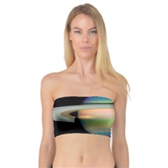 True Color Variety Of The Planet Saturn Bandeau Top by Sapixe