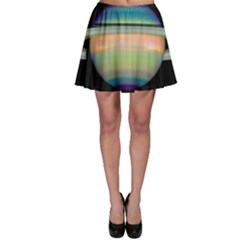 True Color Variety Of The Planet Saturn Skater Skirt by Sapixe