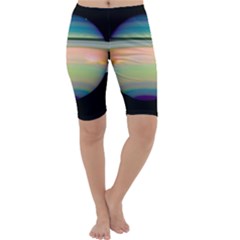 True Color Variety Of The Planet Saturn Cropped Leggings  by Sapixe