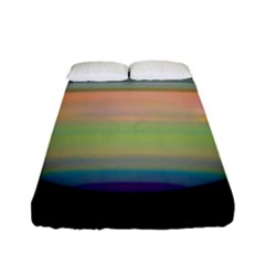 True Color Variety Of The Planet Saturn Fitted Sheet (full/ Double Size) by Sapixe