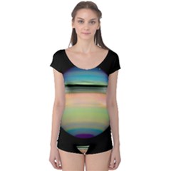 True Color Variety Of The Planet Saturn Boyleg Leotard  by Sapixe