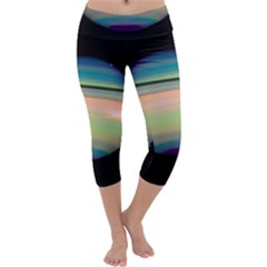 True Color Variety Of The Planet Saturn Capri Yoga Leggings by Sapixe