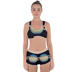 True Color Variety Of The Planet Saturn Racerback Boyleg Bikini Set by Sapixe