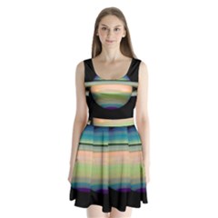 True Color Variety Of The Planet Saturn Split Back Mini Dress  by Sapixe