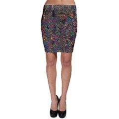 Trees Internet Multicolor Psychedelic Reddit Detailed Colors Bodycon Skirt by Sapixe