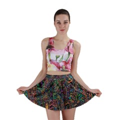 Trees Internet Multicolor Psychedelic Reddit Detailed Colors Mini Skirt by Sapixe