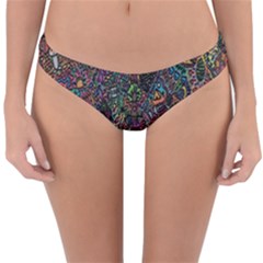 Trees Internet Multicolor Psychedelic Reddit Detailed Colors Reversible Hipster Bikini Bottoms by Sapixe