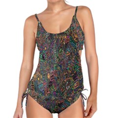 Trees Internet Multicolor Psychedelic Reddit Detailed Colors Tankini Set by Sapixe