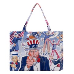 United States Of America Celebration Of Independence Day Uncle Sam Medium Tote Bag by Sapixe