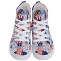 United States Of America Celebration Of Independence Day Uncle Sam Kid s Hi-Top Skate Sneakers View1