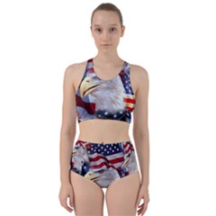 United States Of America Images Independence Day Racer Back Bikini Set by Sapixe