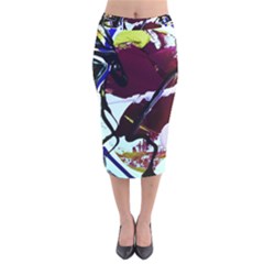 Immediate Attraction 9 Velvet Midi Pencil Skirt by bestdesignintheworld