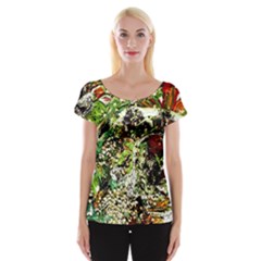 April   Birds Of Paradise 5 Cap Sleeve Tops by bestdesignintheworld