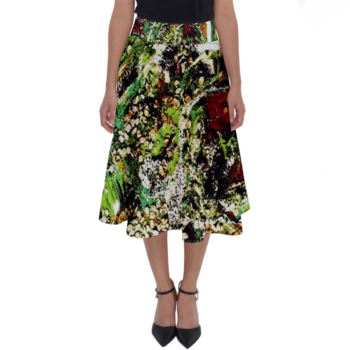 April   Birds Of Paradise 5 Perfect Length Midi Skirt