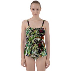 April   Birds Of Paradise 5 Twist Front Tankini Set by bestdesignintheworld