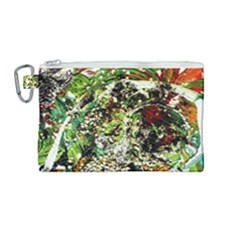 April   Birds Of Paradise 5 Canvas Cosmetic Bag (medium) by bestdesignintheworld