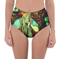 Girl In The Bar Reversible High-waist Bikini Bottoms