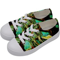 Girl In The Bar Kids  Low Top Canvas Sneakers