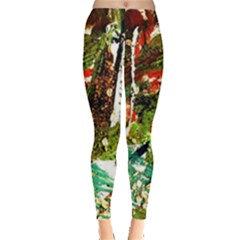 April   Birds Of Paradise Leggings  by bestdesignintheworld