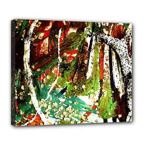 April   Birds Of Paradise Deluxe Canvas 24  X 20   by bestdesignintheworld