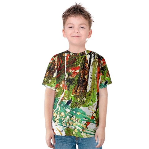 April   Birds Of Paradise Kids  Cotton Tee by bestdesignintheworld