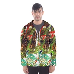 April   Birds Of Paradise Hooded Wind Breaker (men) by bestdesignintheworld