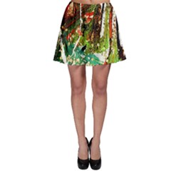 April   Birds Of Paradise Skater Skirt by bestdesignintheworld