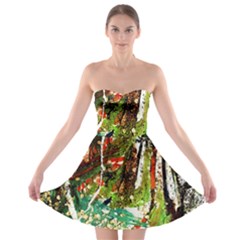 April   Birds Of Paradise Strapless Bra Top Dress by bestdesignintheworld