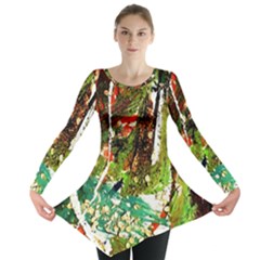 April   Birds Of Paradise Long Sleeve Tunic  by bestdesignintheworld