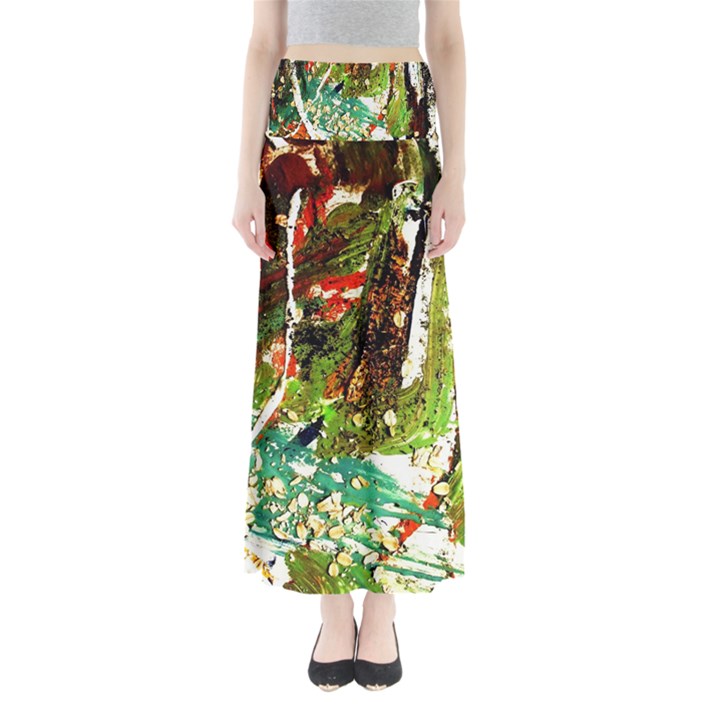 April   Birds Of Paradise Full Length Maxi Skirt