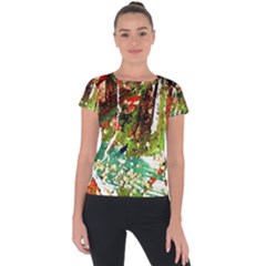 April   Birds Of Paradise Short Sleeve Sports Top 