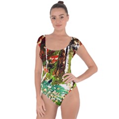 April   Birds Of Paradise Short Sleeve Leotard 