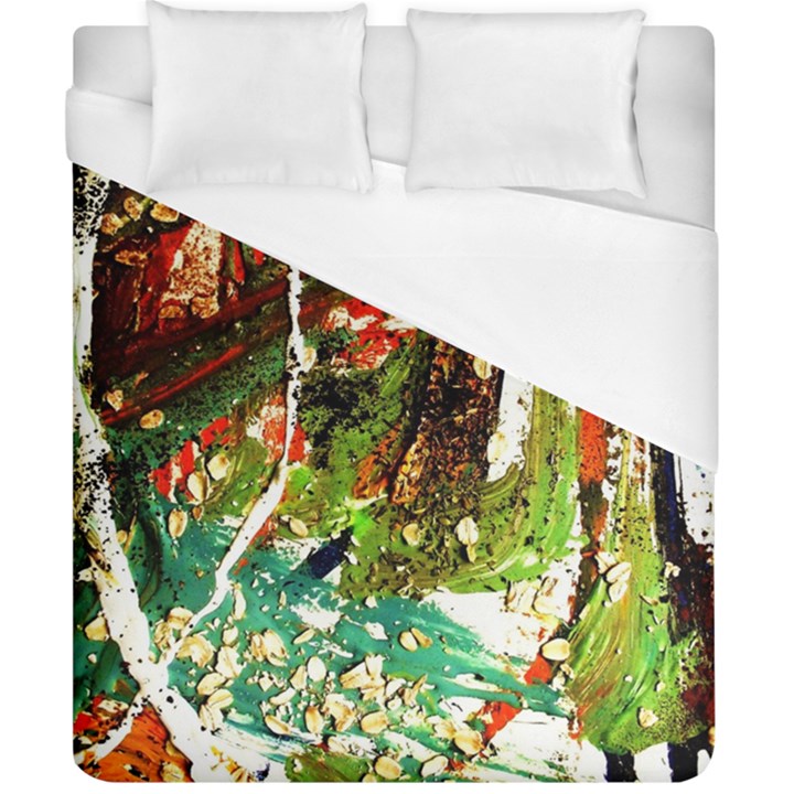 April   Birds Of Paradise Duvet Cover (California King Size)