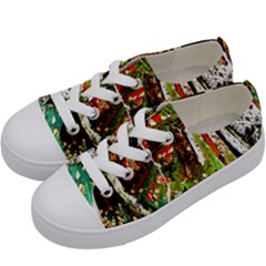 April   Birds Of Paradise Kids  Low Top Canvas Sneakers