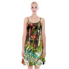 April   Birds Of Paradise Spaghetti Strap Velvet Dress by bestdesignintheworld