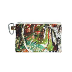 April   Birds Of Paradise Canvas Cosmetic Bag (small)