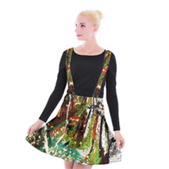 April   Birds Of Paradise Suspender Skater Skirt by bestdesignintheworld