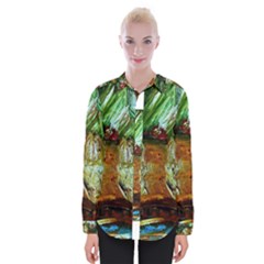 Royal Marine With Stone Lions Womens Long Sleeve Shirt