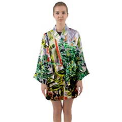 Plant In The Room  Long Sleeve Kimono Robe