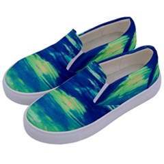 Sky Is The Limit Kids  Canvas Slip Ons by bestdesignintheworld