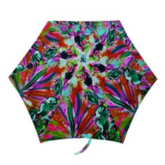 Desrt Blooming With Red Cactuses Mini Folding Umbrellas by bestdesignintheworld